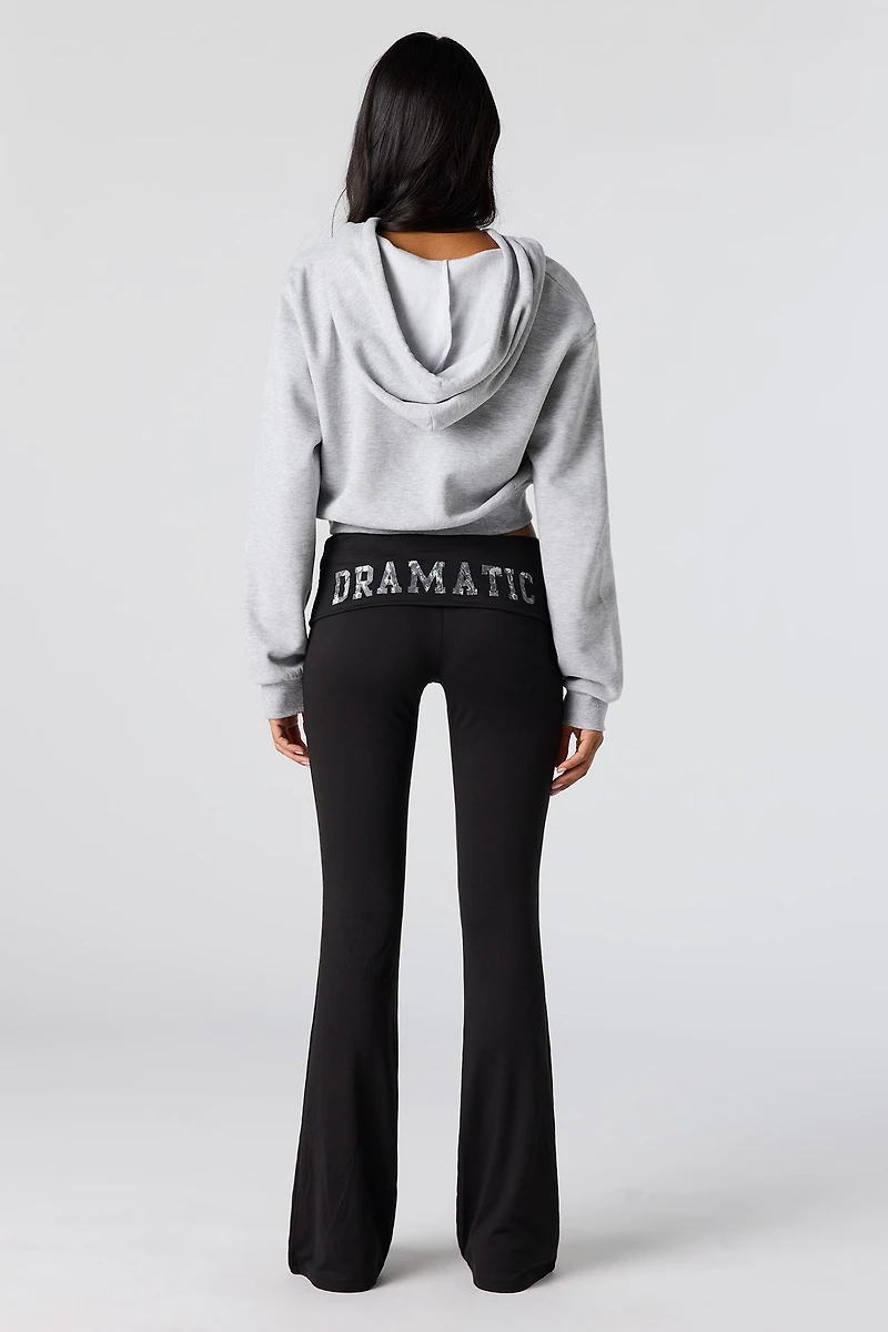 Graphic Foldover Pant