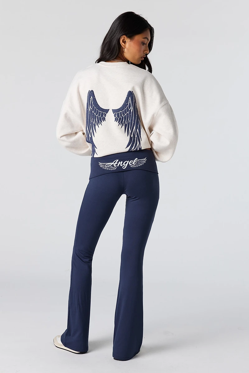 Graphic Foldover Pant