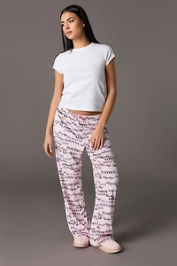 Playboy Velour Printed Pajama Pant