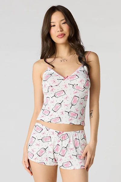 Diet Coke Print Tank & Short Pajama Set