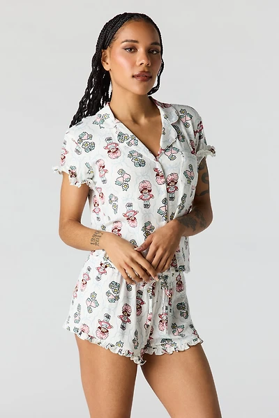 Ensemble pyjama en pointelle à imprimé Strawberry Shortcake