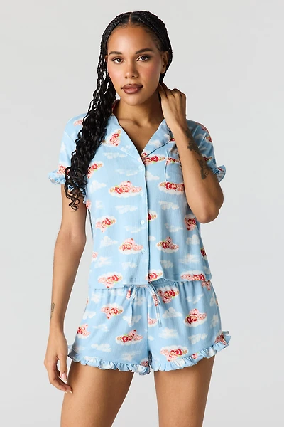 Strawberry Shortcake Pointelle Pajama Set