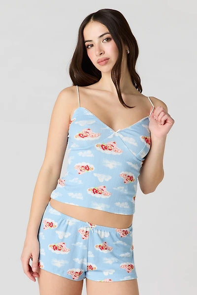 Strawberry Shortcake Pointelle Tank & Short Pajama Set