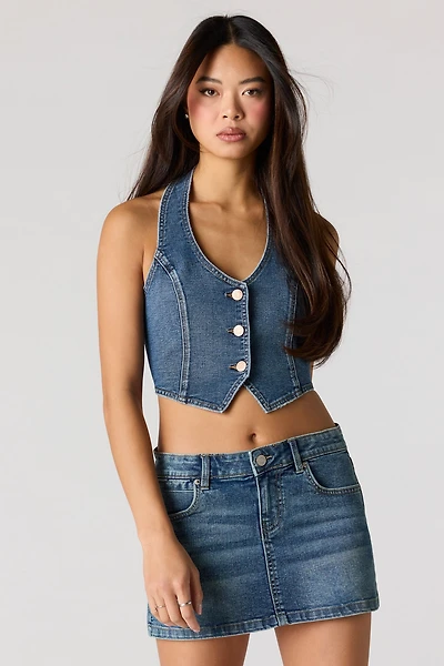 Minijupe en denim
