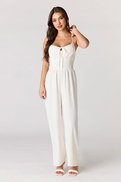 Justaucorps avec taille smockée