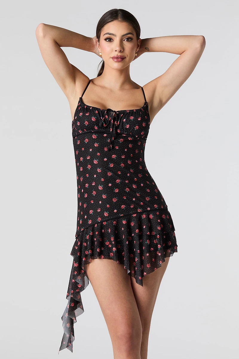 Minirobe de style laitière asymétrique