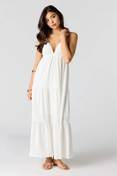 Robe maxi de style nuisette texturée