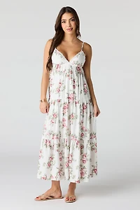 Robe-nuisette maxi fleurie