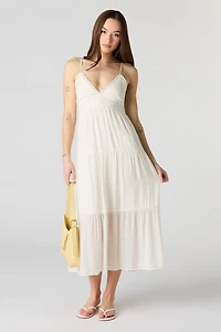 Gauze Babydoll Midi Dress