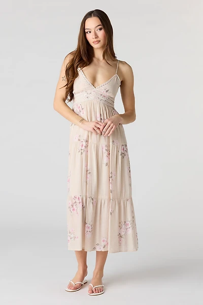 Gauze Babydoll Midi Dress