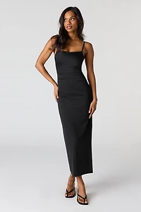 Ruched Bodycon Midi Dress