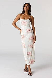 Ruched Bodycon Midi Dress