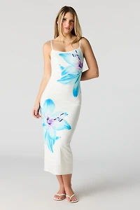 Robe midi moulante sans soutien-gorge intégré