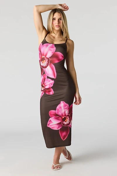 Braless Bodycon Midi Dress