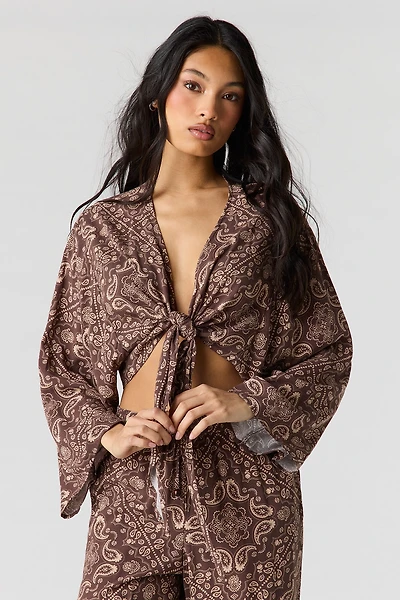 Flowy Tie Front Shrug