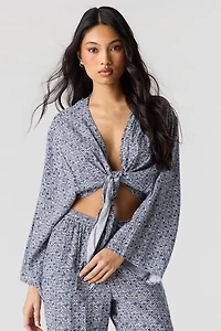 Flowy Tie Front Shrug