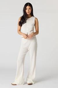 Textured Flare Pant