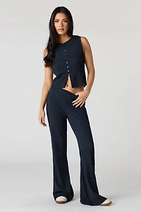 Textured Flare Pant
