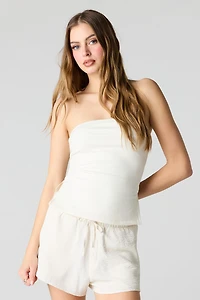 Short fluide à taille coulissante