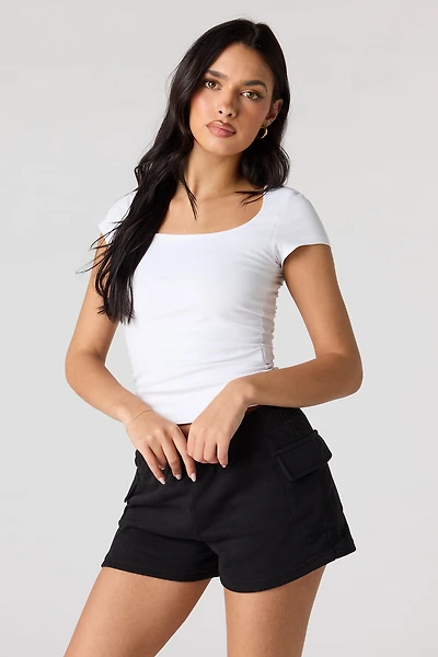 Luxe French Terry Cargo Shortie