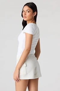 Shortie cargo en molleton de luxe