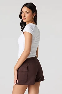 Shortie cargo en molleton de luxe