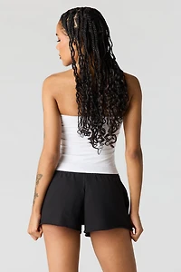 Short court en tissu bouclé luxueux