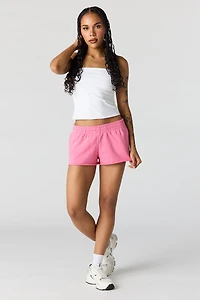 Short court en tissu bouclé luxueux