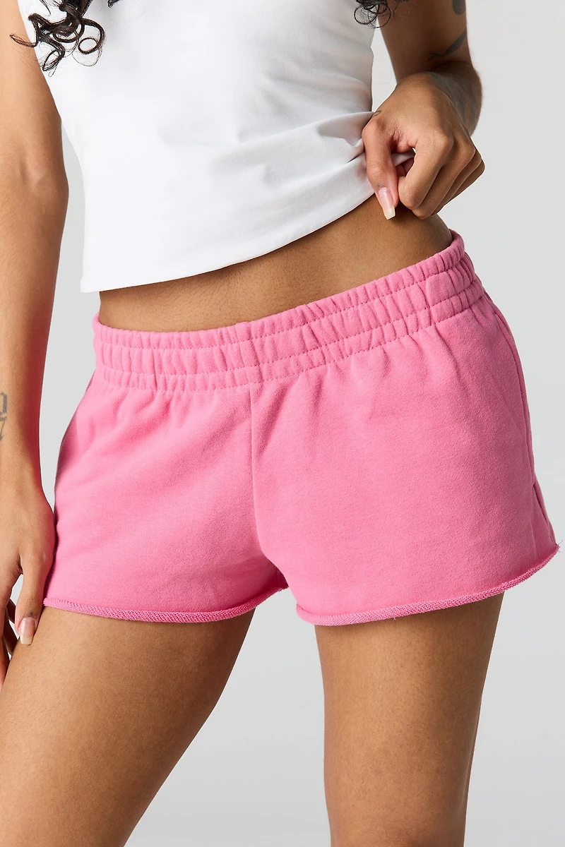 Short court en tissu bouclé luxueux