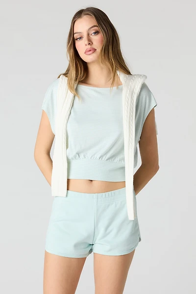 Short dauphin en molleton ratine de luxe