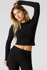 Active Ribbed Long Sleeve Top