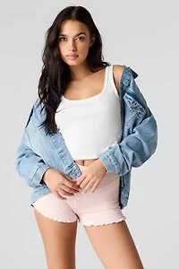 Smocked Micro Short