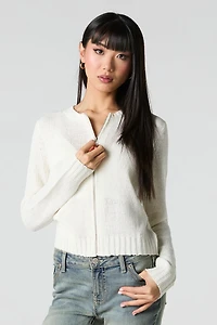 Chandail-cardigan à glissière