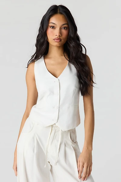 Veste en mélange de lin