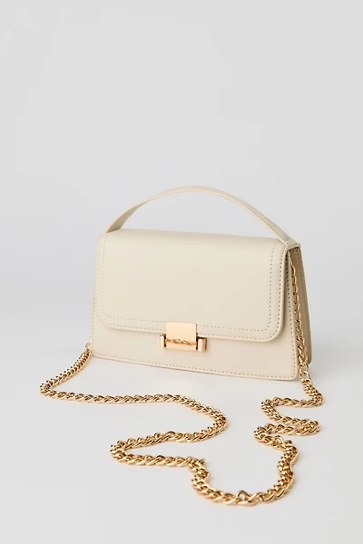 Faux Leather Convertible Crossbody Bag