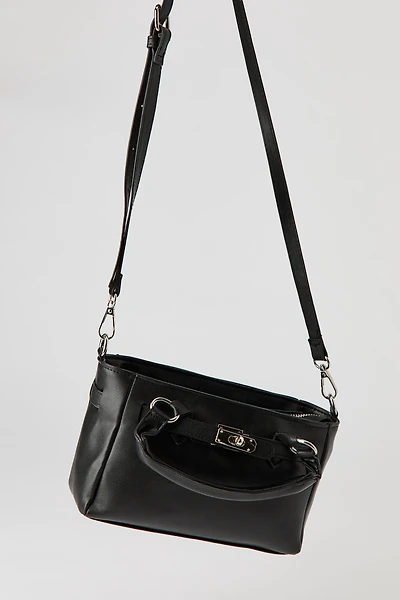 Lock Detail Hand Bag