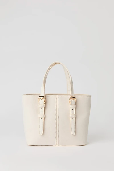 Faux Suede Handle Bag