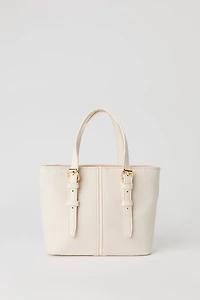 Faux Suede Handle Bag