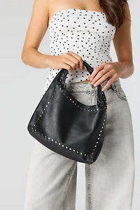 Flat Studded Mini Shoulder Bag