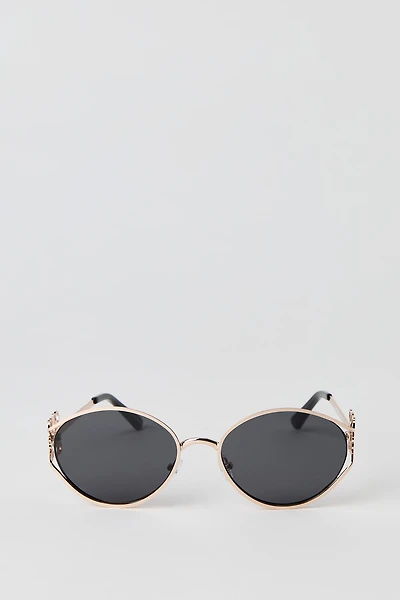 Metal Oval Sunglasses