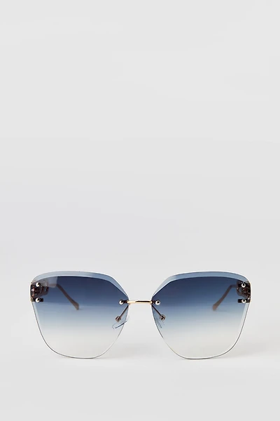 Chain Link Cat Eye Sunglasses