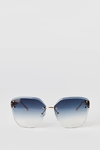 Chain Link Cat Eye Sunglasses