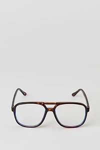 Lunettes aviateur anti-lumière bleue