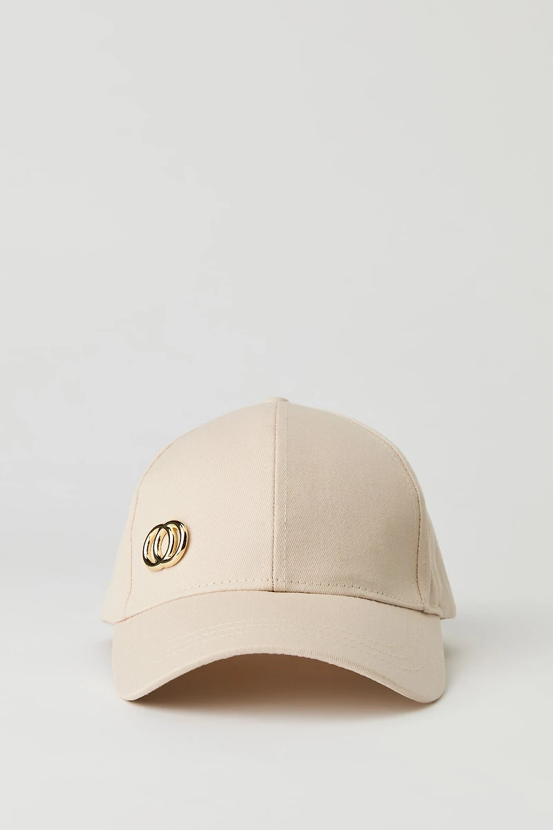 Double Ring Detail Baseball Hat