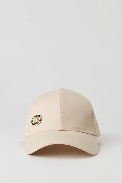 Double Ring Detail Baseball Hat