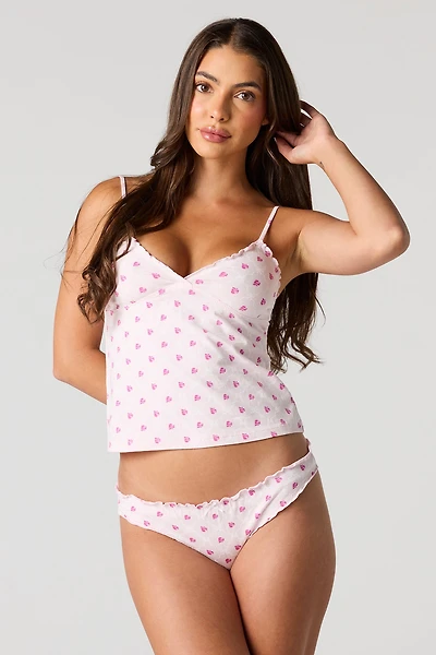 Printed Tank & Panty Set