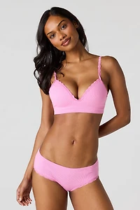 Ribbed Seamless Bra & Cheeky Panty Set