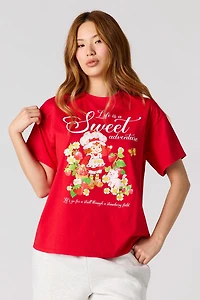 Strawberry Shortcake Graphic Boyfriend T-Shirt