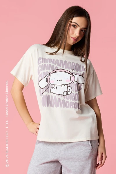 Cinnamoroll™ HD Print Boyfriend T-Shirt