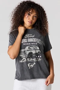 Ford Bronco Graphic Washed Boyfriend T-Shirt